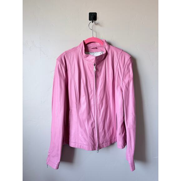 Vintage Wilsons Leather Maxima Pink Leather Jacket- Size XL - Picture 4 of 15